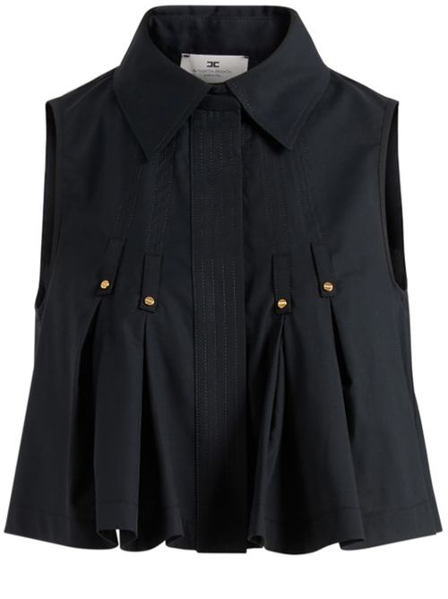 POPELINE SHIRT ELISABETTA FRANCHI | CA16362E2110 nero